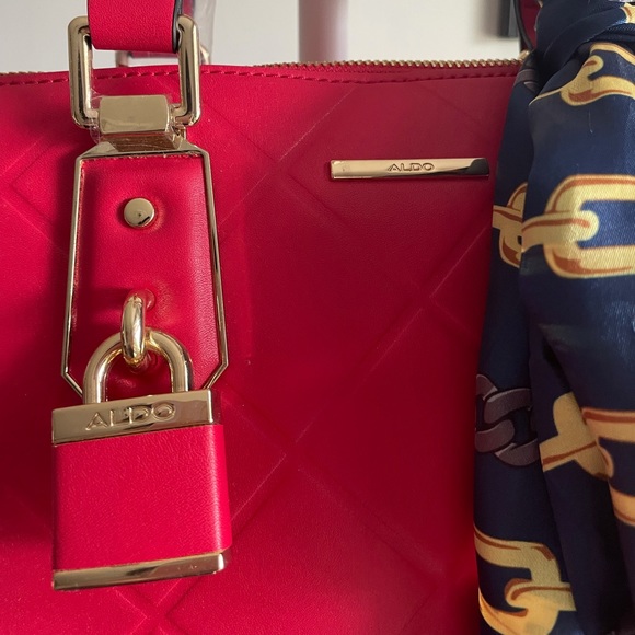 COPY - ALDO Purse - Red Faux Leather Crossbody - Picture 2 of 5